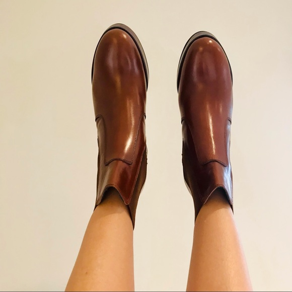 Pons Quintana Nepal Legno Brown leather platform ankle boots. Size 10. NWT - Picture 3 of 15